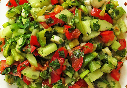 We serve Turkish Salads